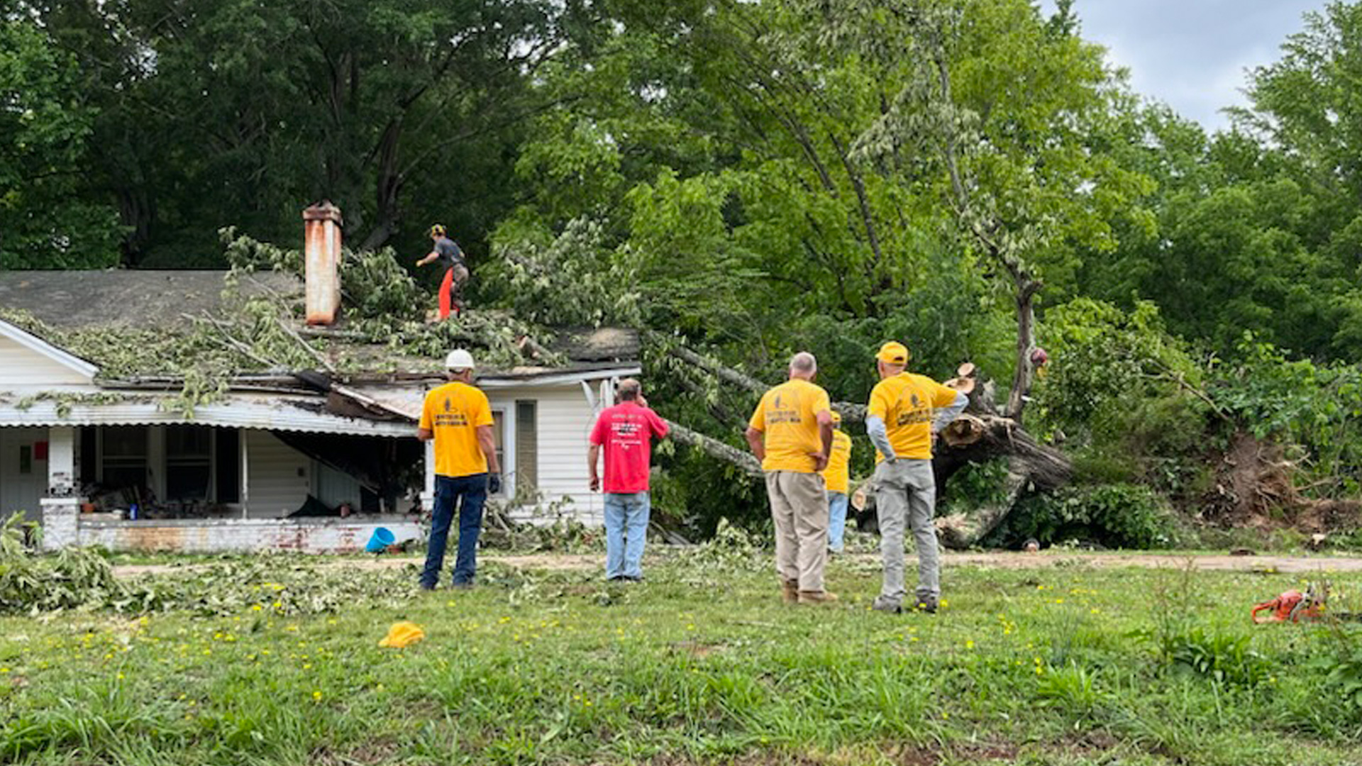 NC Baptists bring relief after massive storm sweeps through Cherryville